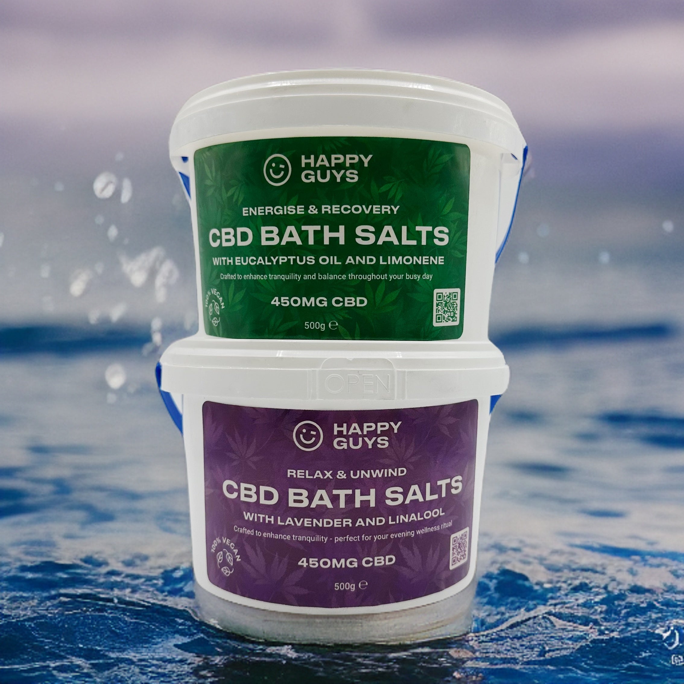 900mg CBD Bath Salts Bundle Happy Guys CBD