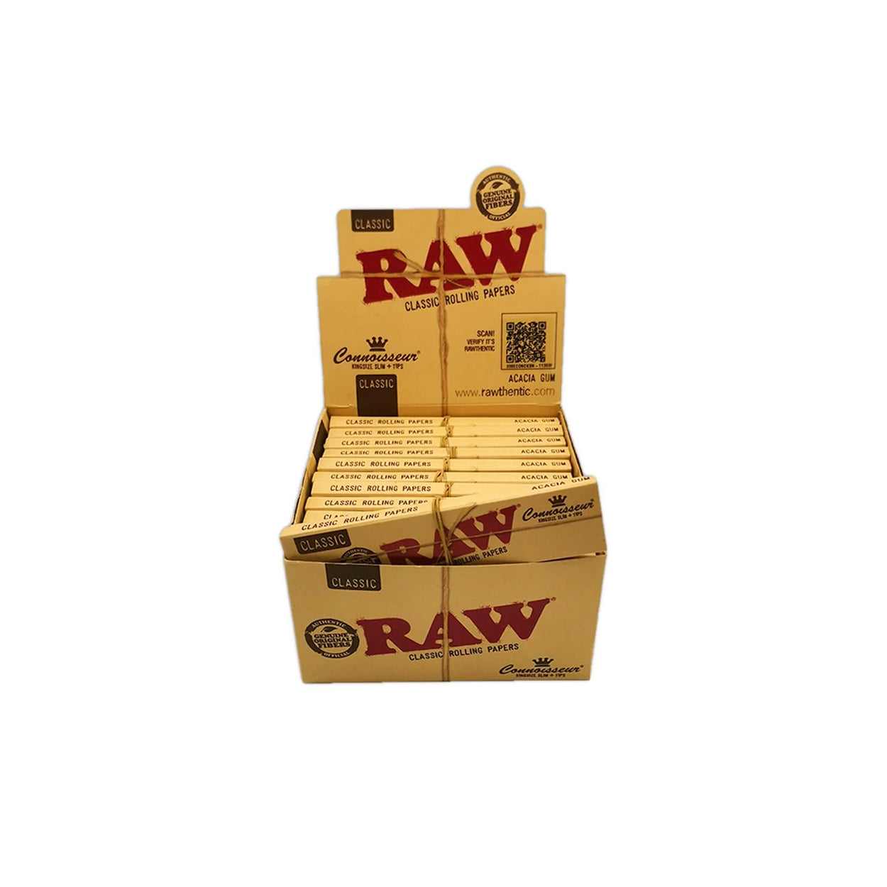 Raw Connoisseur King Size Slim Rolling Paper Plus Tips (1 Pack)