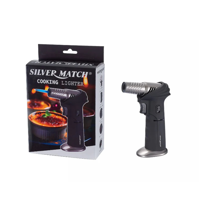 Champ Silver Match Cooking Jet Torch Lighter / Dab Torch