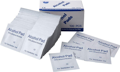 Disposable Alcohol Cotton Travel Wipes 3 x 6cm 100 pcs Individually Packed