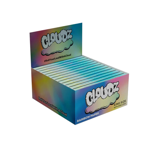 Cloudz Rainbow Paper King-Size With Side Lock (1 pack)