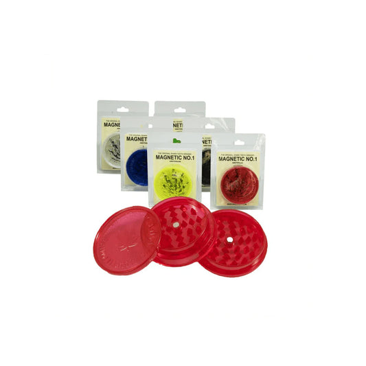 No1 Magnetic Plastic Shark Teeth Grinder Assorted Colours