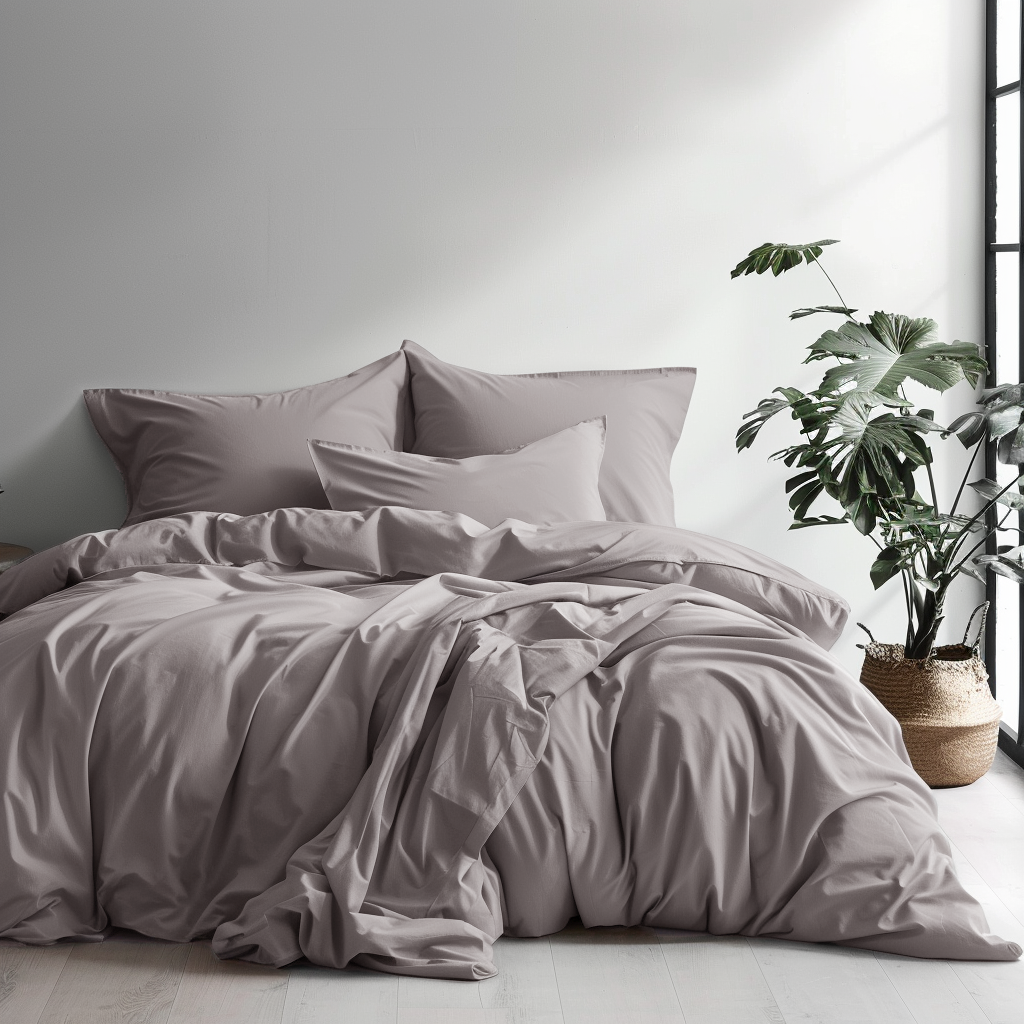 Luff Sleep - Bamboo Silk Duvet Set (Grey)