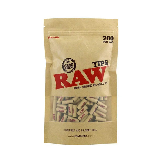 Raw Pre-rolled Roaches Tips Bag (200 pack)