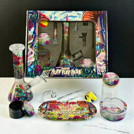D&K Puff Puff Pass Bong Smoking Gift Set