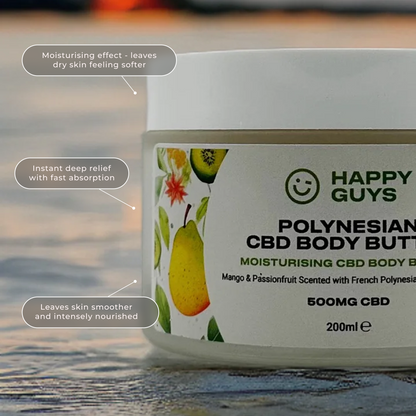 500mg CBD Polynesian Body Butter (Mango & Passionfruit) (200ml)