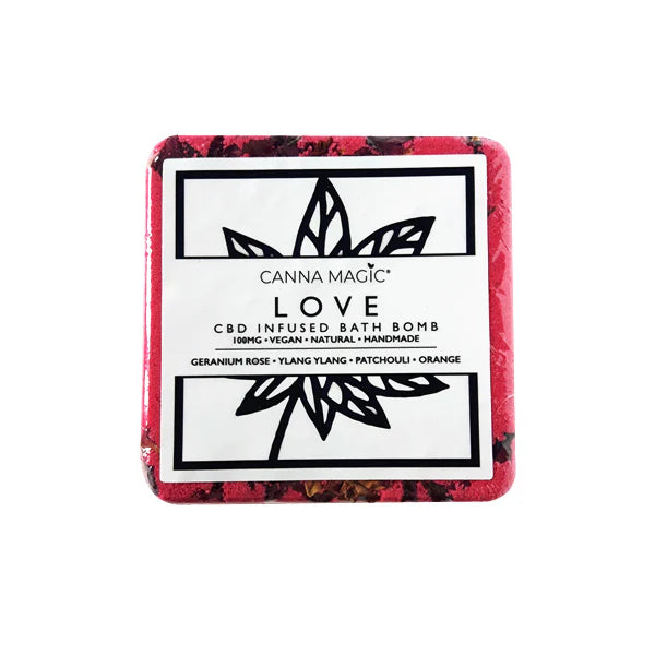 LOVE 100mg CBD Bath Bomb