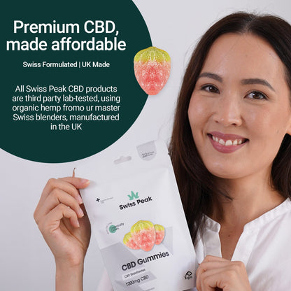 CBD Gummy Strawberries - 1200mg CBD | 20 Gummies