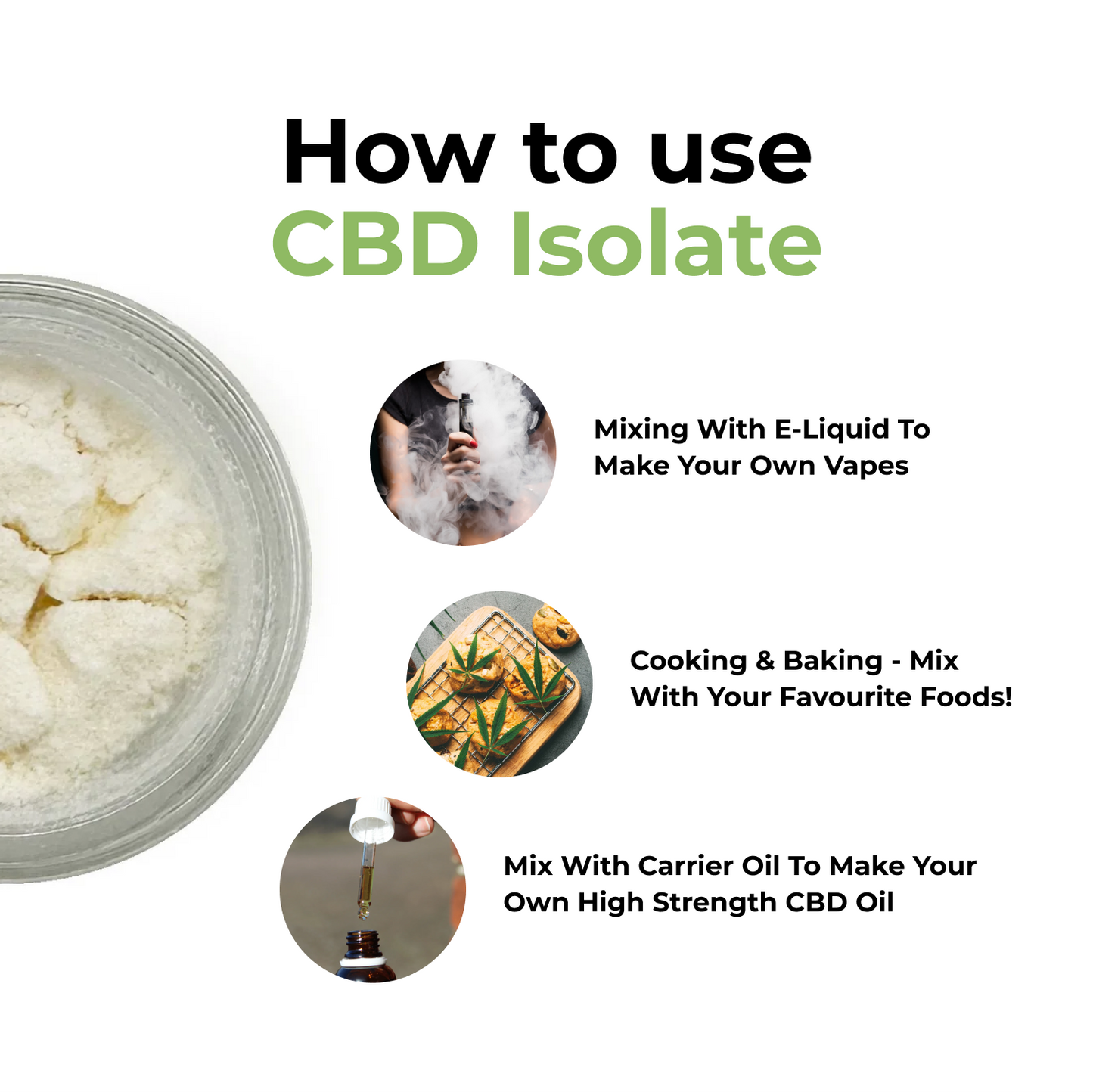 99%+ CBD Isolate Powder