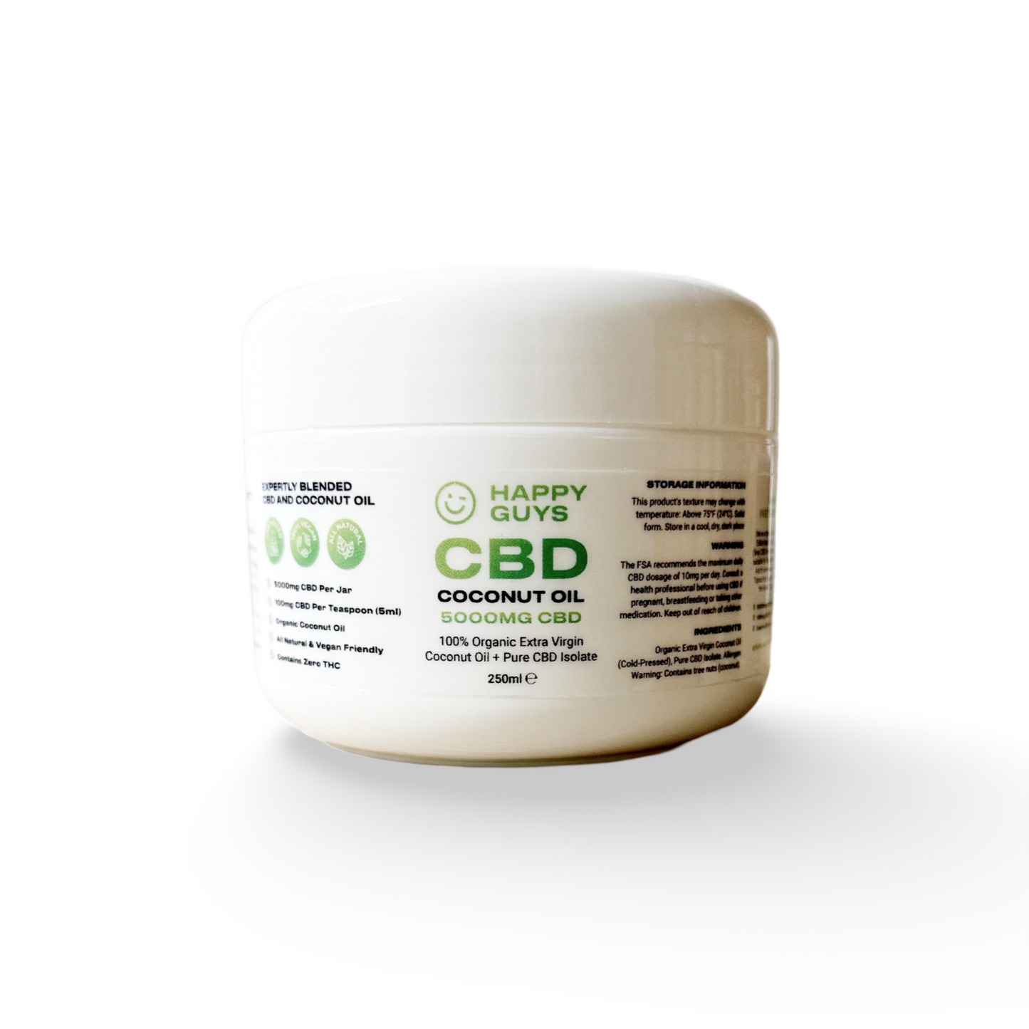 5000mg CBD Coconut Oil (250ml)