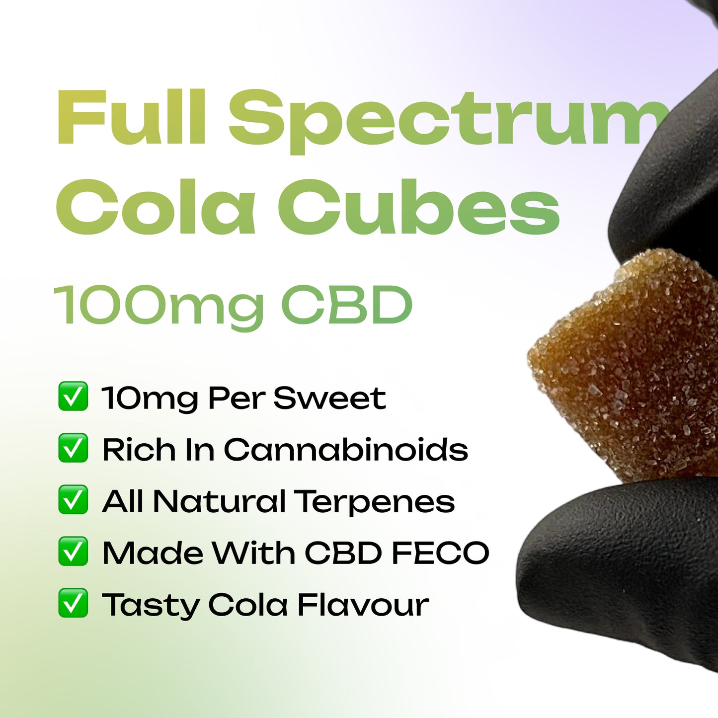 100mg CBD Full Spectrum Cola Cubes