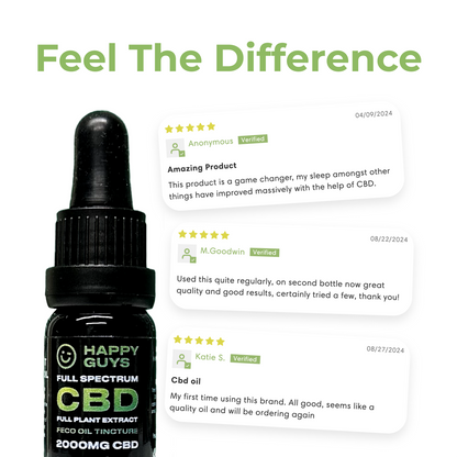 2000mg CBD Full Spectrum Full Plant Extract Oil (FECO) (10ml)