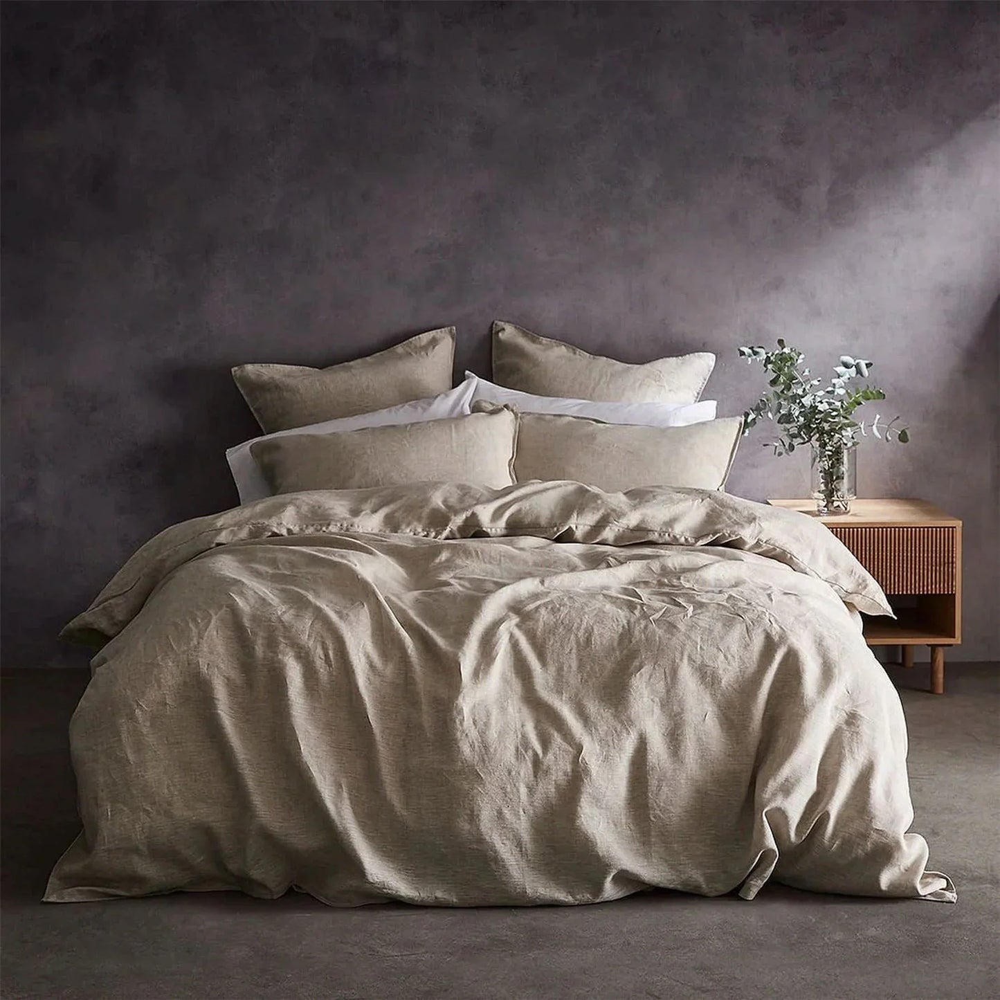 Lazy Linen Duvet Cover - Natural