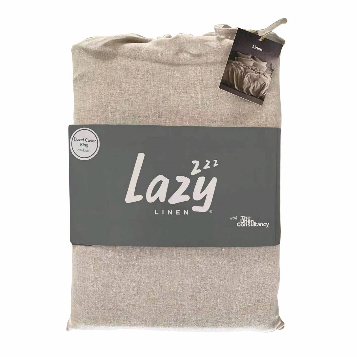 Lazy Linen Duvet Cover - Natural