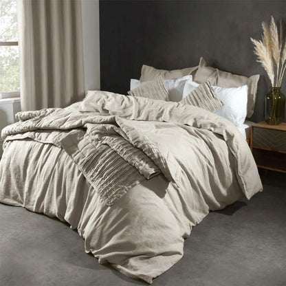 Lazy Linen Duvet Cover - Natural