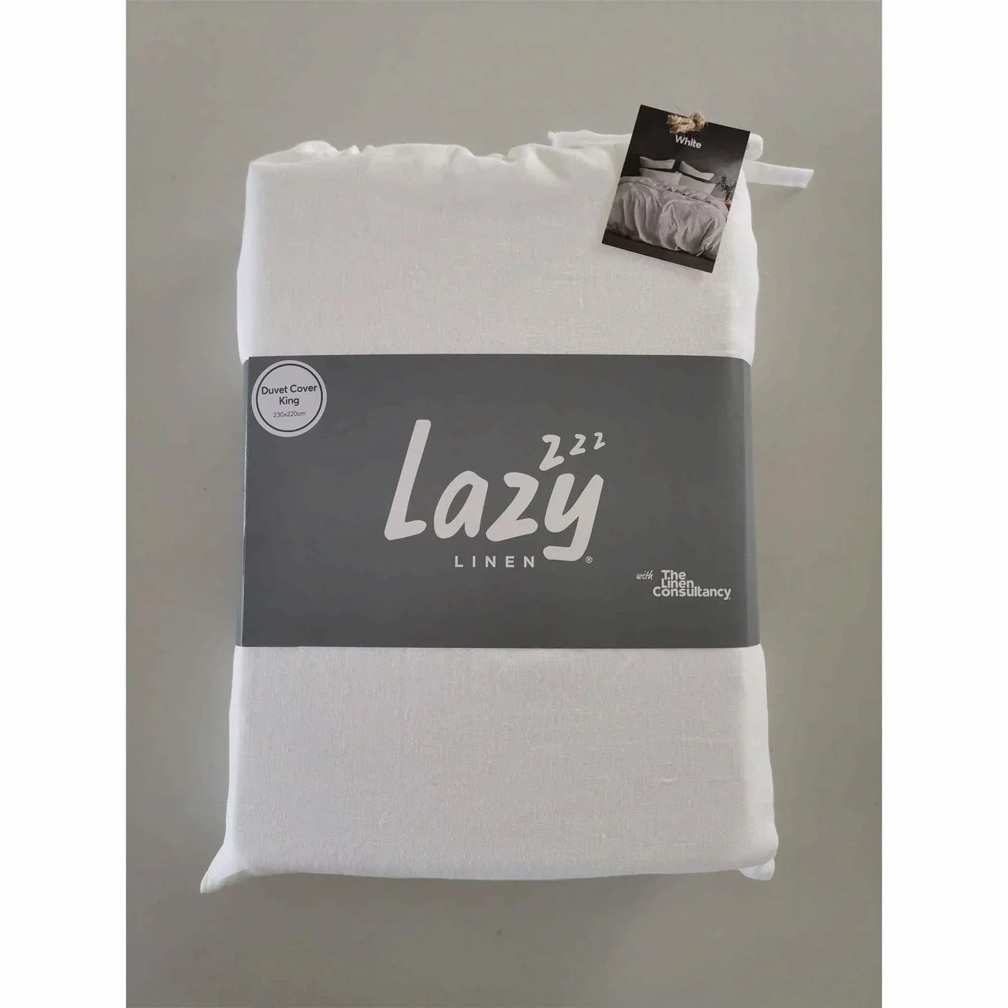 Lazy Linen Duvet Cover - White