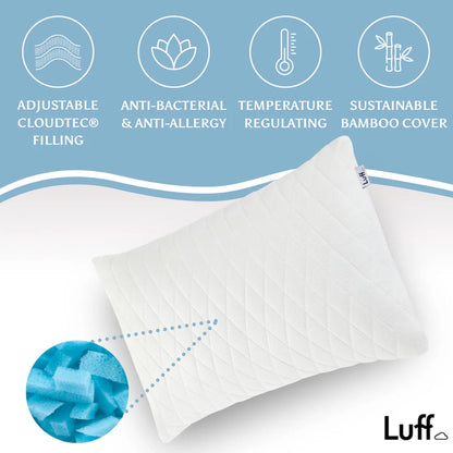 Luff Sleep - Height Adjustable Prestige Bamboo Pillow